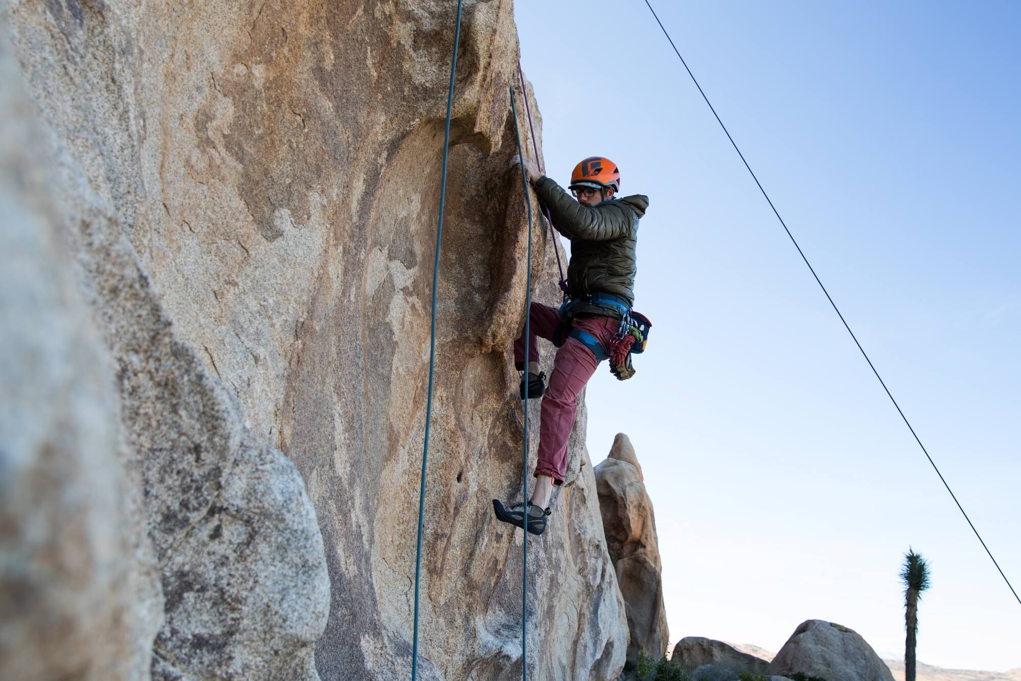 Joshua Tree rock climbing route guide