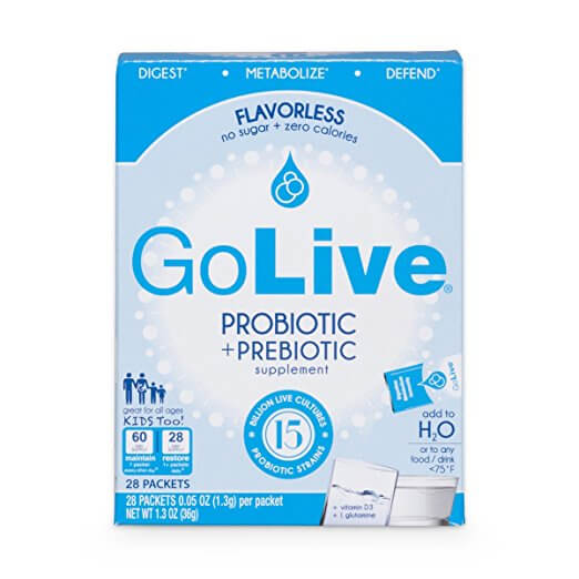 Go Live travel probiotic powder